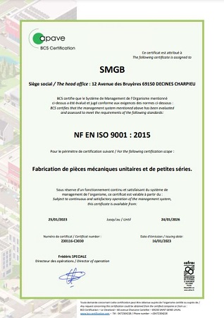 Certification-ISO9001-BCS